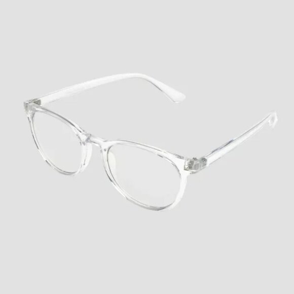 Original Use Men's Crystal Clear Blue Light Filtering Square Glasses in Clear - Picture 2 of 10